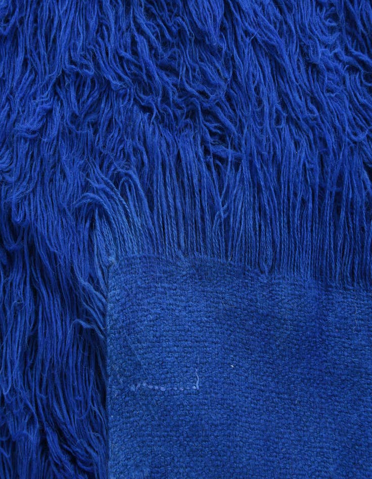 Detail image of  4' 10 x 6' 4  Hand Knotted Moroccan Wool Rug