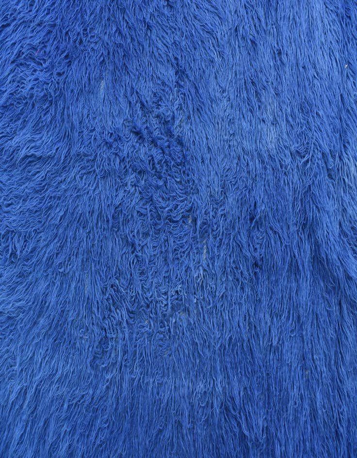 Detail image of  4' 6 x 6' 6  Hand Knotted Moroccan Wool Rug