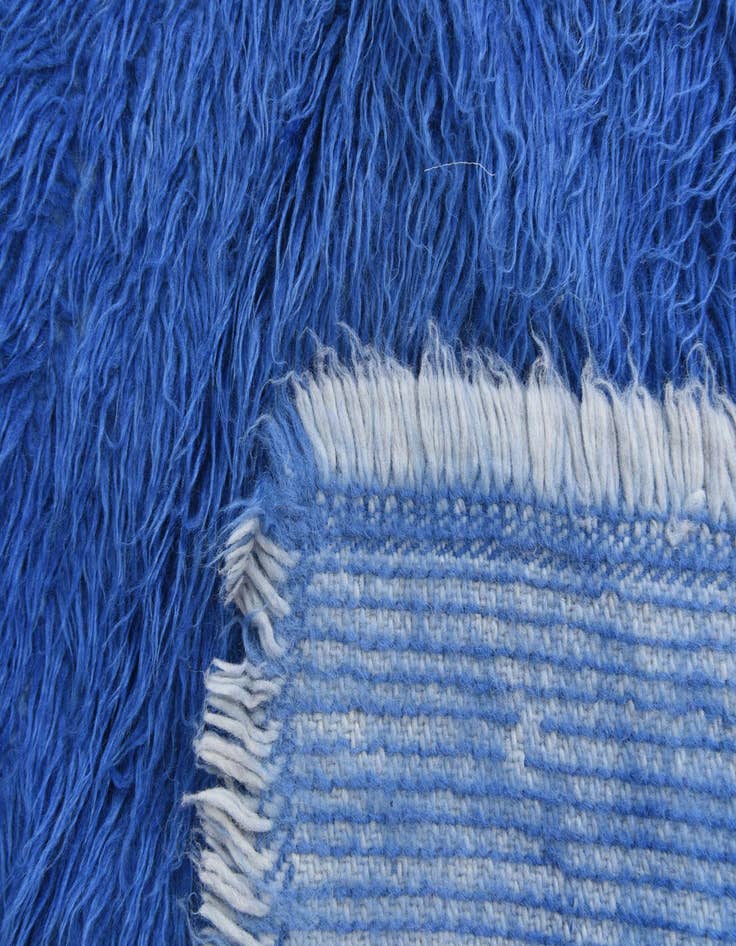 Detail image of  4' 6 x 6' 6  Hand Knotted Moroccan Wool Rug