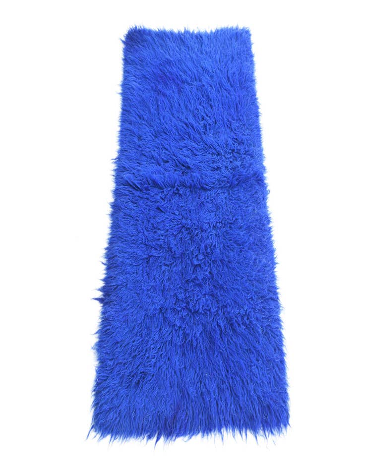 Detail image of  2' 4 x 4' 5  Hand Knotted Moroccan Wool Rug