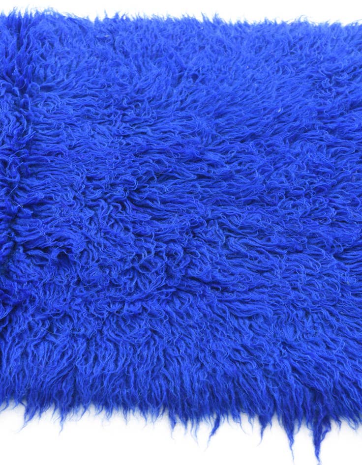 Detail image of  2' 4 x 4' 5  Hand Knotted Moroccan Wool Rug