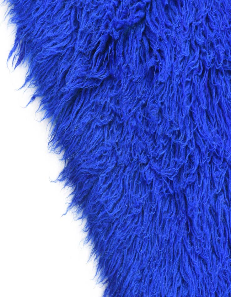 Detail image of  2' 4 x 4' 5  Hand Knotted Moroccan Wool Rug