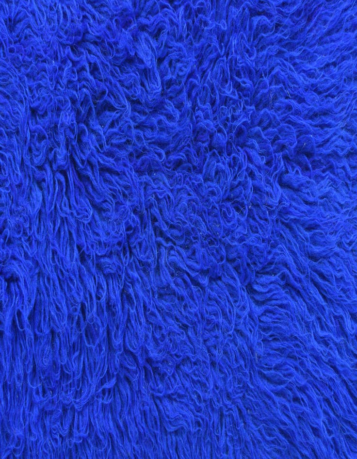 Detail image of  2' 4 x 4' 5  Hand Knotted Moroccan Wool Rug