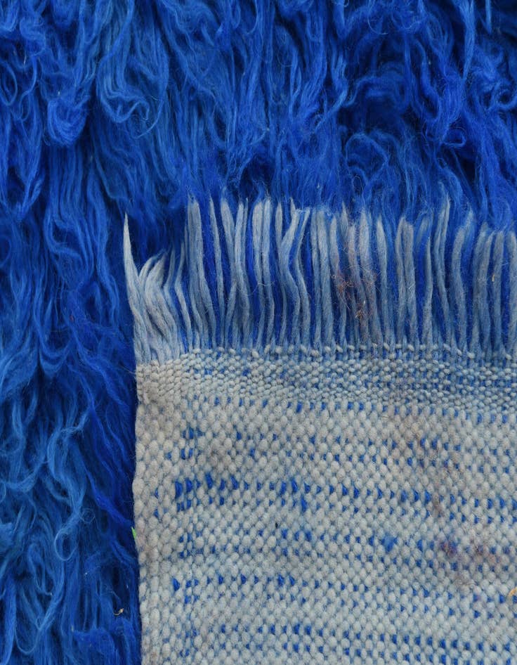 Detail image of  6' 5 x 8'  Hand Knotted Moroccan Wool Rug