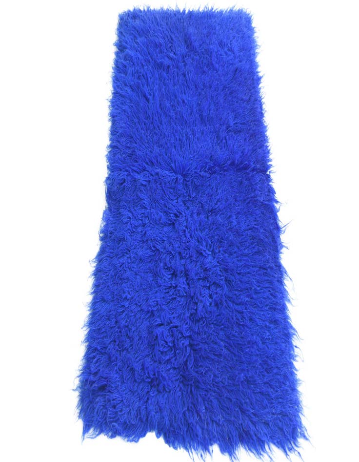 Detail image of  2' 4 x 4' 4  Hand Knotted Moroccan Wool Rug