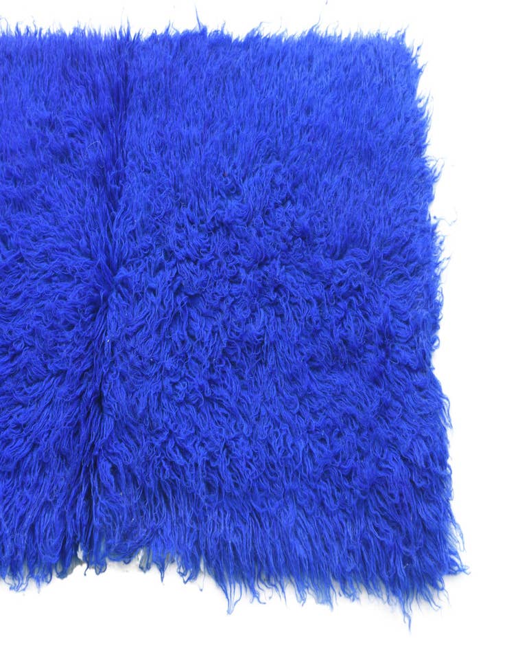 Detail image of  2' 4 x 4' 4  Hand Knotted Moroccan Wool Rug