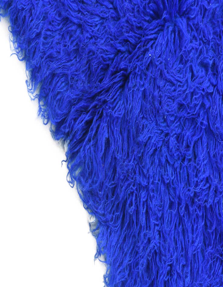 Detail image of  2' 4 x 4' 4  Hand Knotted Moroccan Wool Rug