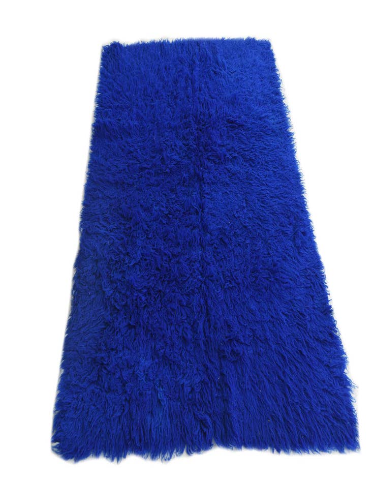 Detail image of  4' 3 x 6' 1  Hand Knotted Moroccan Wool Rug