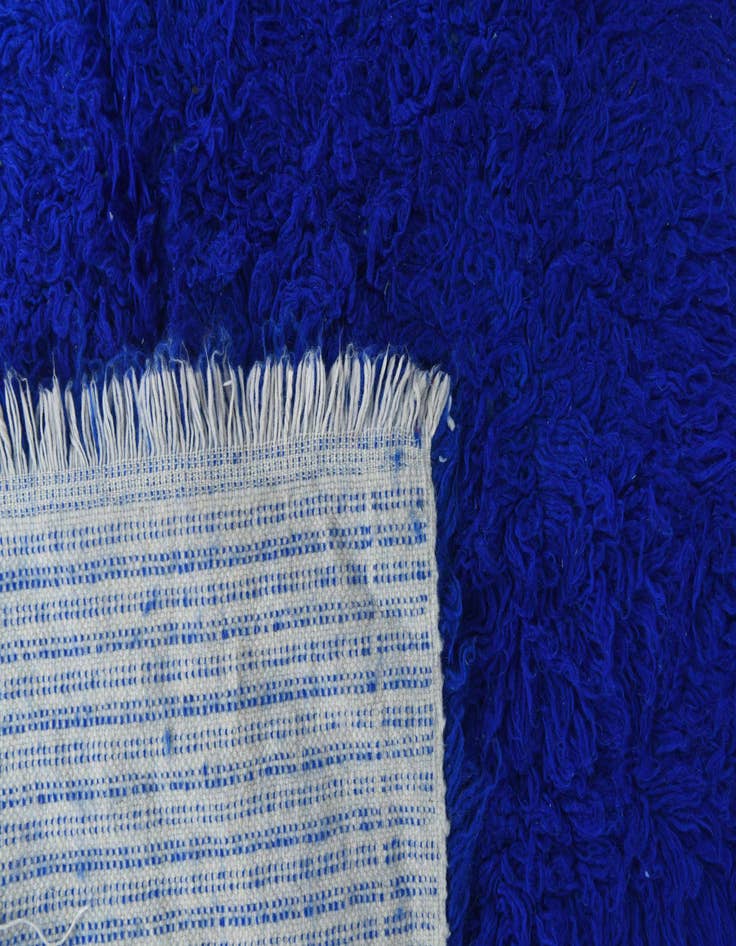 Detail image of  4' 3 x 6' 1  Hand Knotted Moroccan Wool Rug