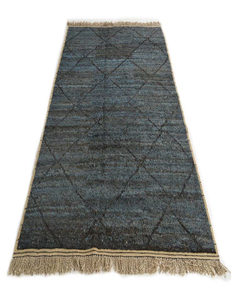 Detail image of  6' 5 x 9' 4  Hand Knotted Moroccan Wool Rug