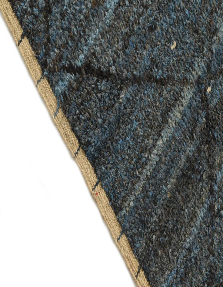 Detail image of  6' 5 x 9' 4  Hand Knotted Moroccan Wool Rug