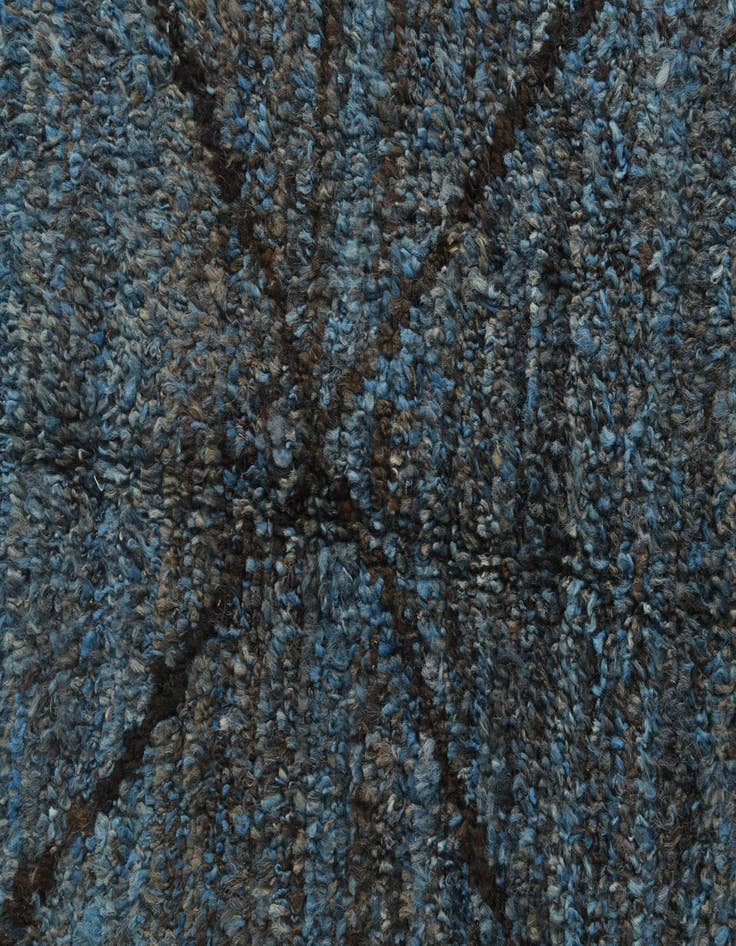 Detail image of  6' 5 x 9' 4  Hand Knotted Moroccan Wool Rug