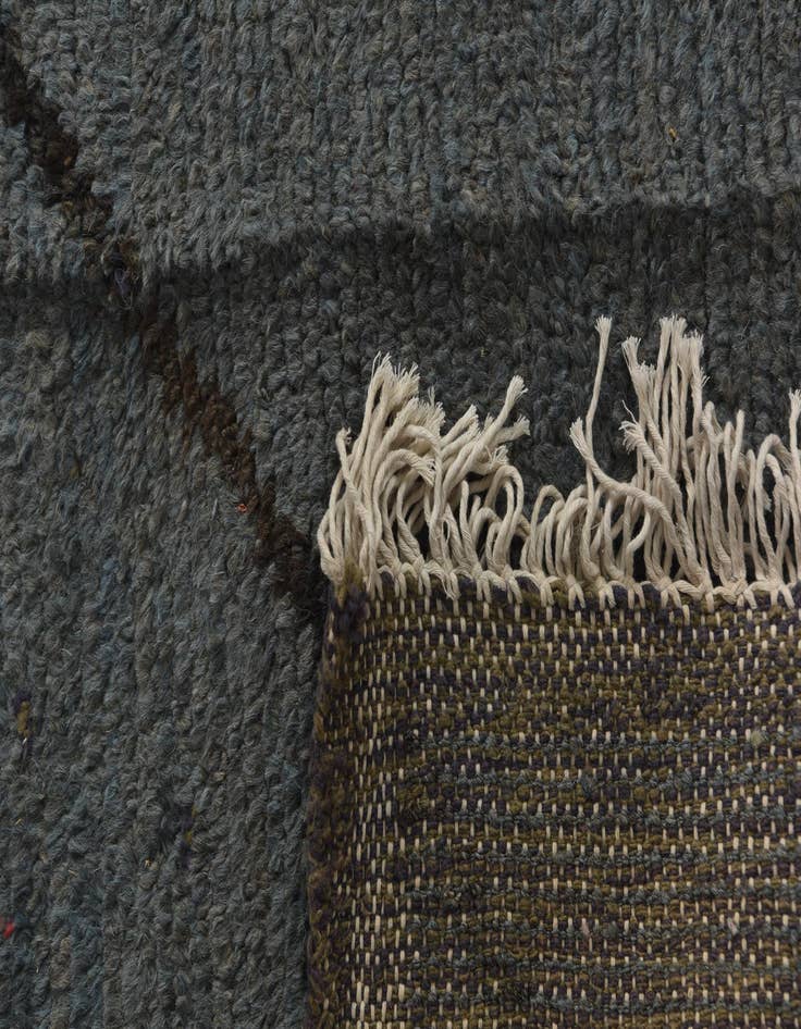 Detail image of  12' x 15' 4  Hand Knotted Moroccan Wool Rug