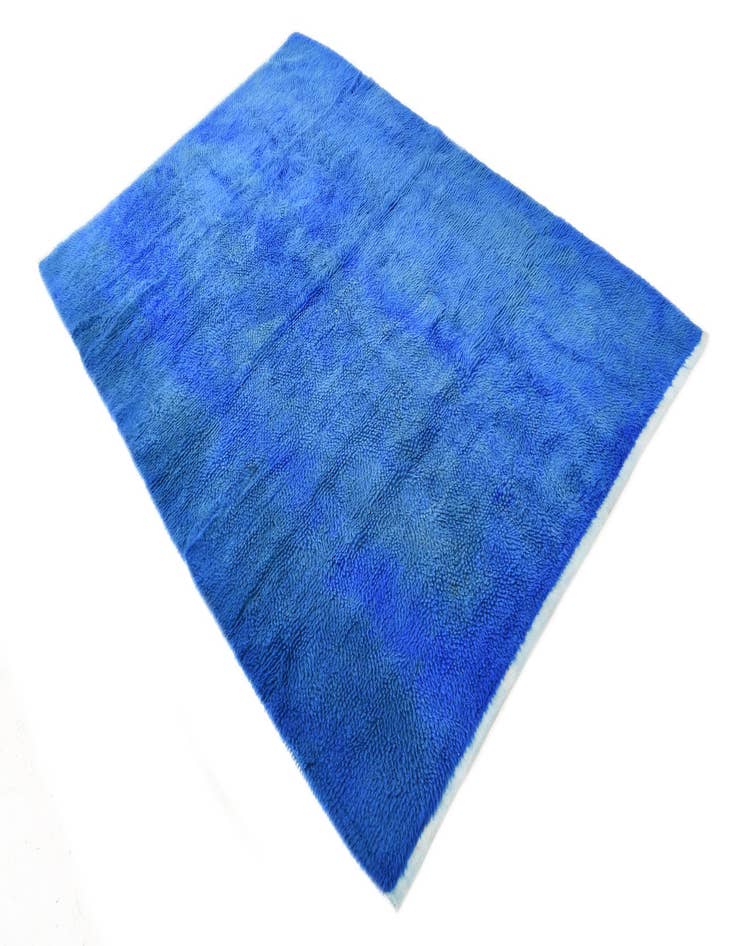 Detail image of  4' 7 x 6' 9  Hand Knotted Moroccan Wool Rug