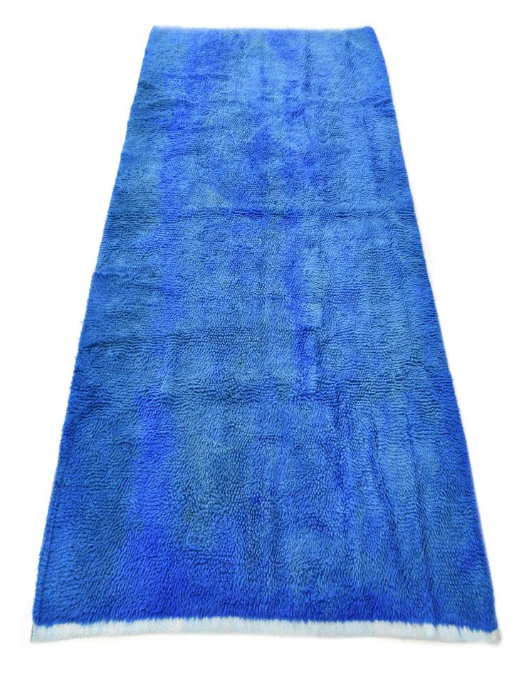 Detail image of  4' 7 x 6' 9  Hand Knotted Moroccan Wool Rug