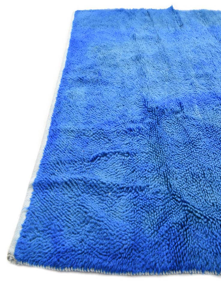 Detail image of  4' 7 x 6' 9  Hand Knotted Moroccan Wool Rug