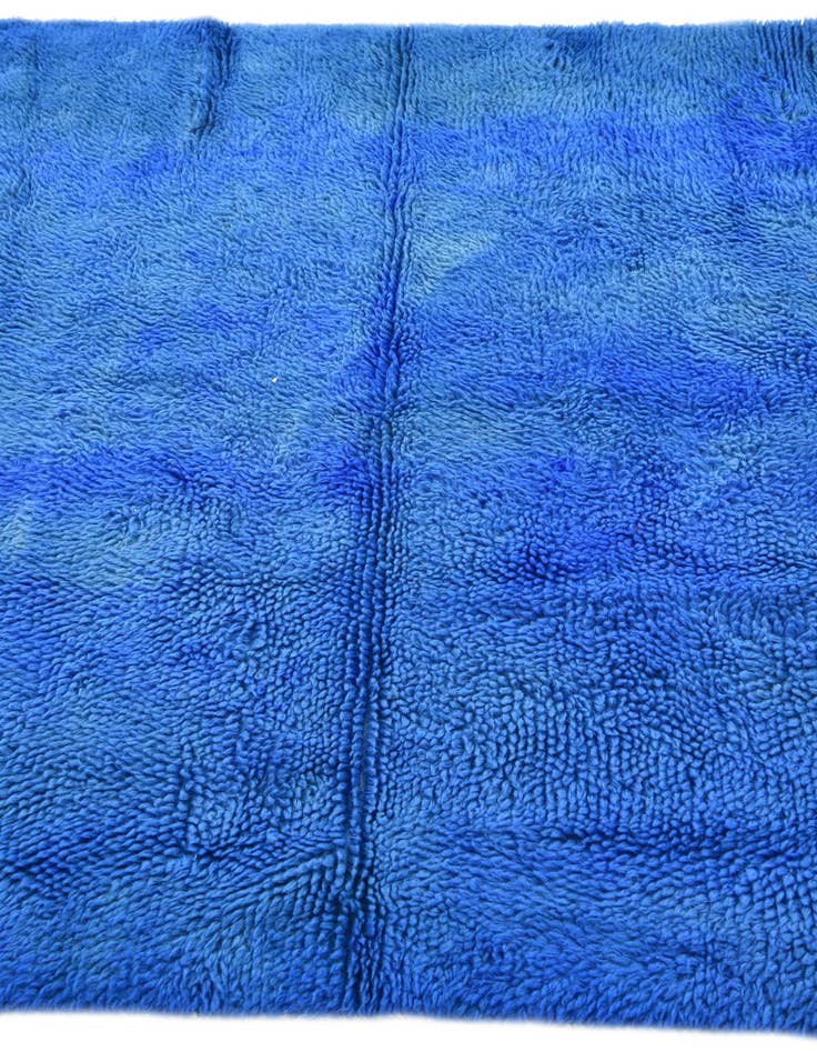 Detail image of  4' 7 x 6' 9  Hand Knotted Moroccan Wool Rug