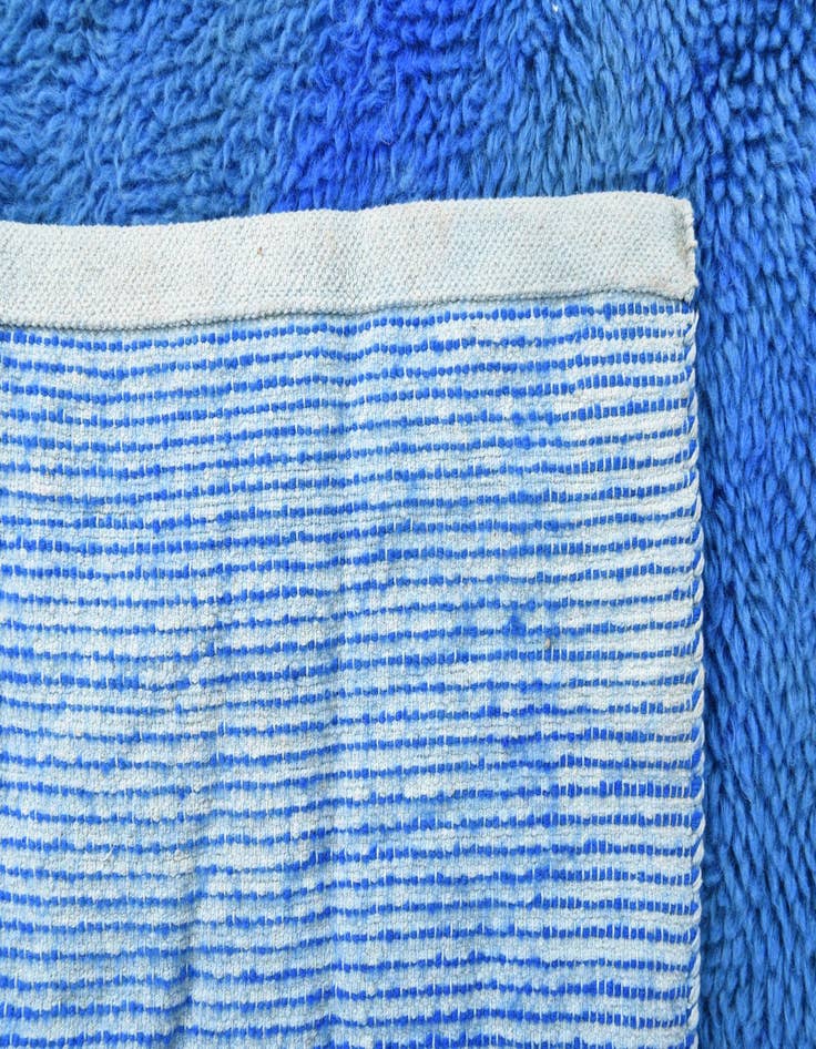 Detail image of  4' 7 x 6' 9  Hand Knotted Moroccan Wool Rug