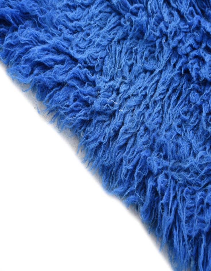 Detail image of  2' 4 x 4' 7  Hand Knotted Moroccan Wool Rug