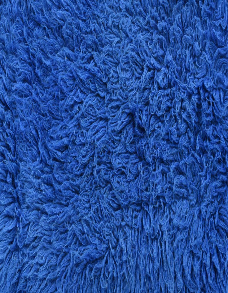 Detail image of  2' 4 x 4' 7  Hand Knotted Moroccan Wool Rug