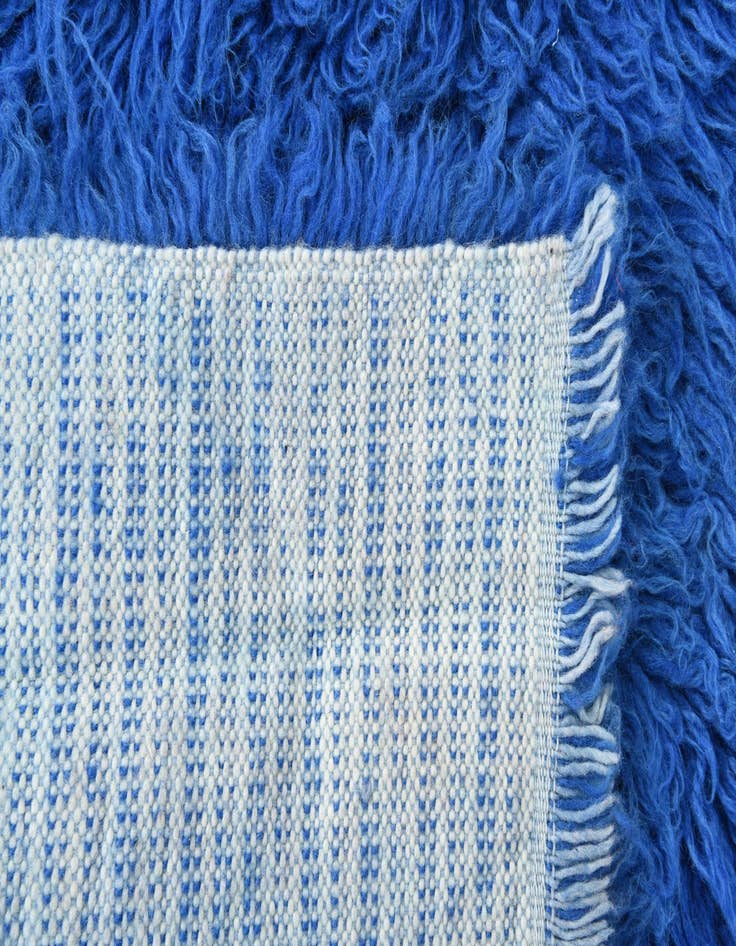 Detail image of  2' 4 x 4' 7  Hand Knotted Moroccan Wool Rug