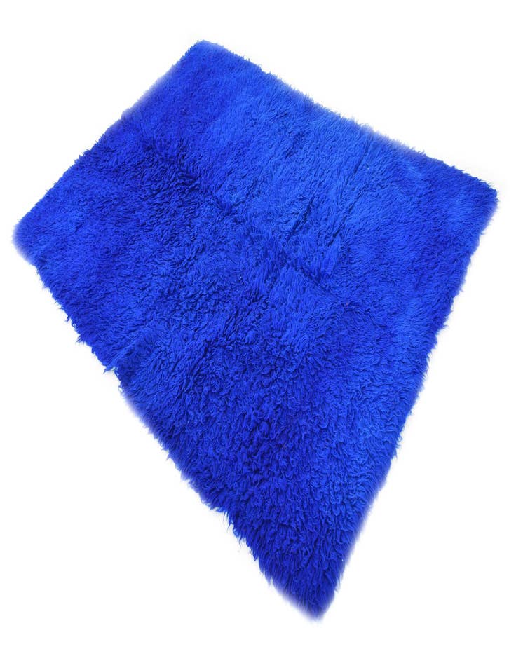 Detail image of  4' 6 x 6' 2  Hand Knotted Moroccan Wool Rug