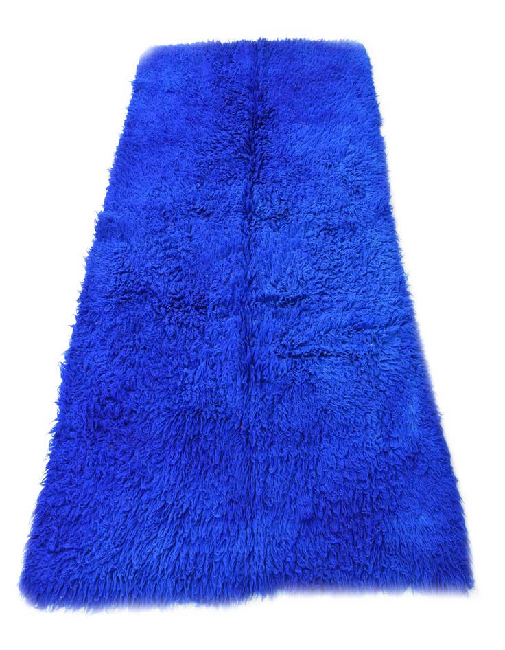 Detail image of  4' 6 x 6' 2  Hand Knotted Moroccan Wool Rug