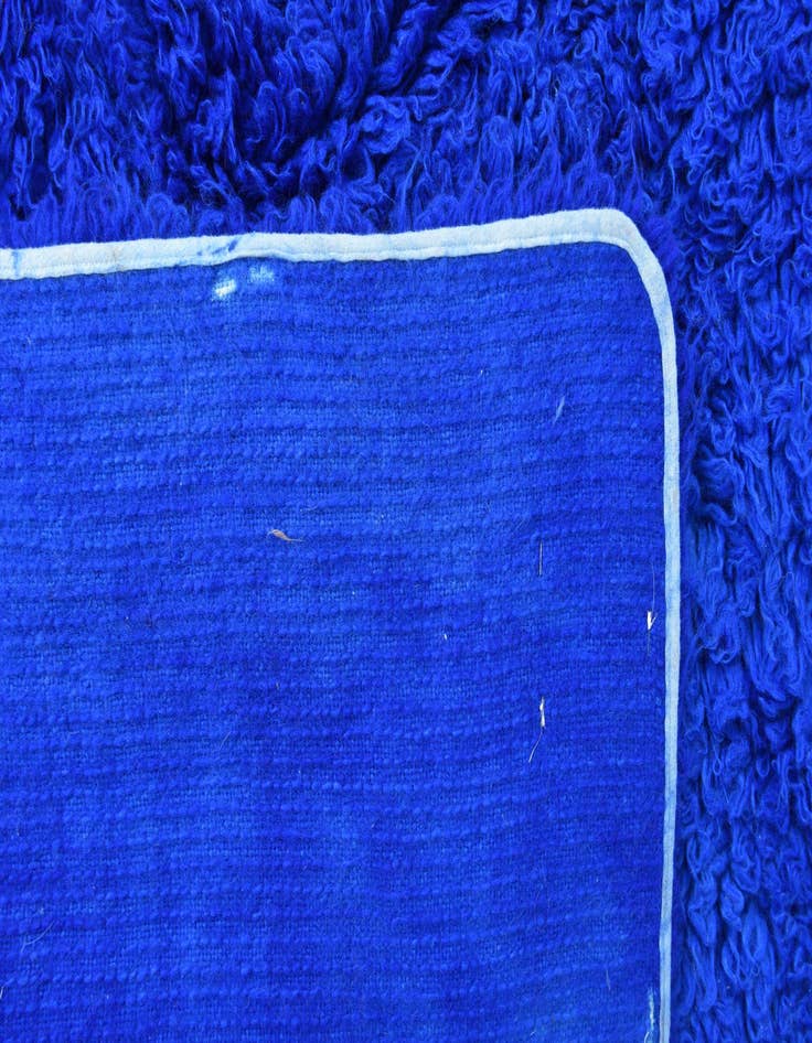 Detail image of  4' 6 x 6' 2  Hand Knotted Moroccan Wool Rug