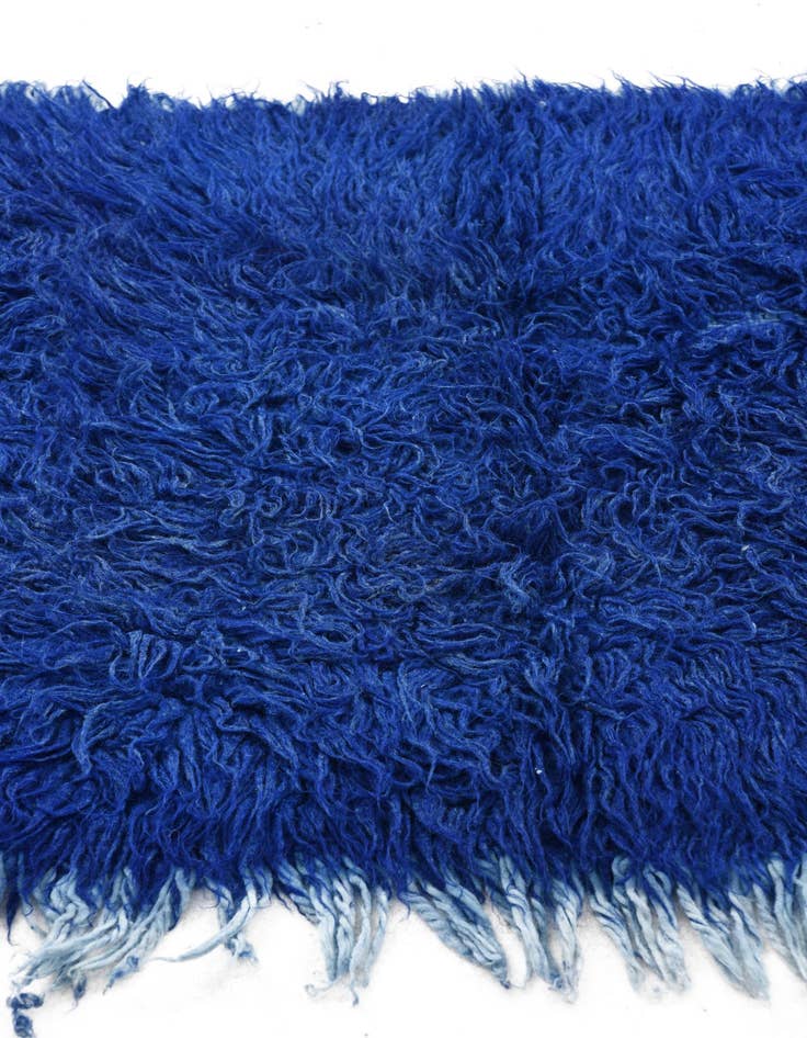 Detail image of  2' 4 x 4' 7  Hand Knotted Moroccan Wool Rug