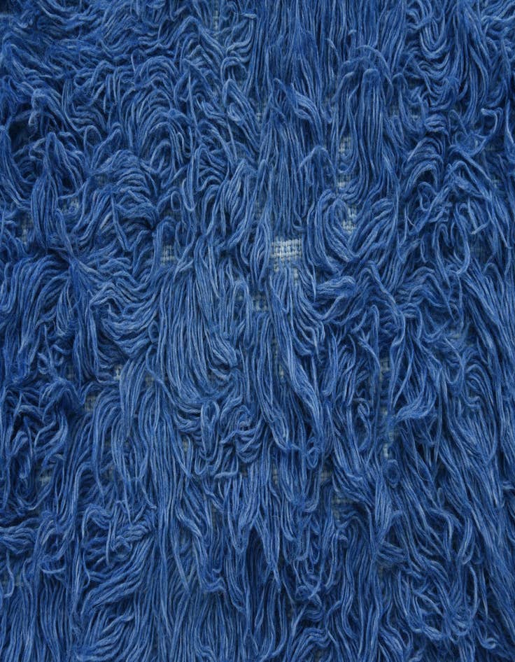 Detail image of  2' 6 x 4' 6  Hand Knotted Moroccan Wool Rug