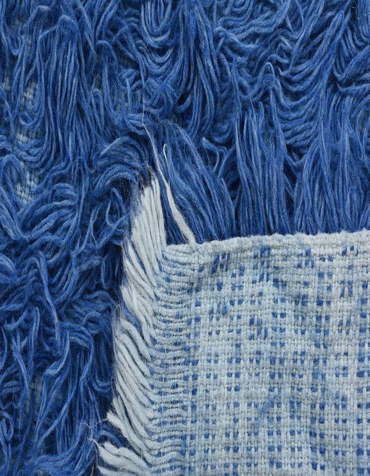 Detail image of  2' 6 x 4' 6  Hand Knotted Moroccan Wool Rug