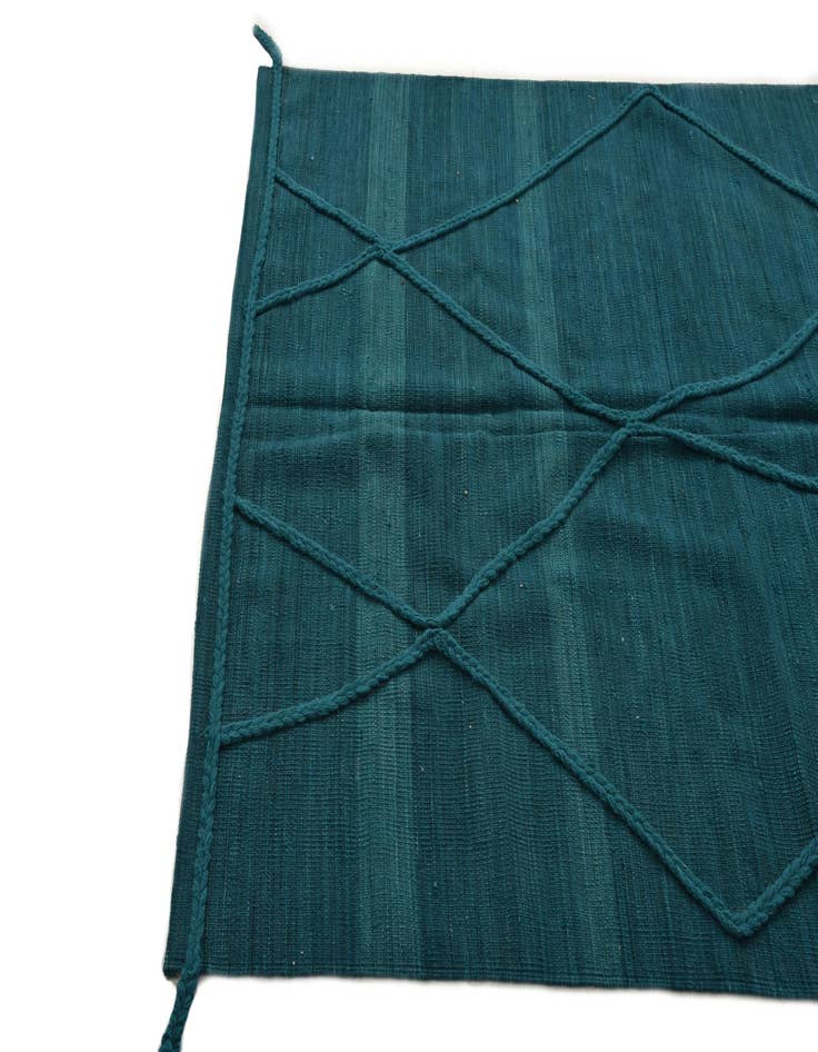 Detail image of  4' 10 x 6' 3  Hand Knotted Moroccan Wool Rug