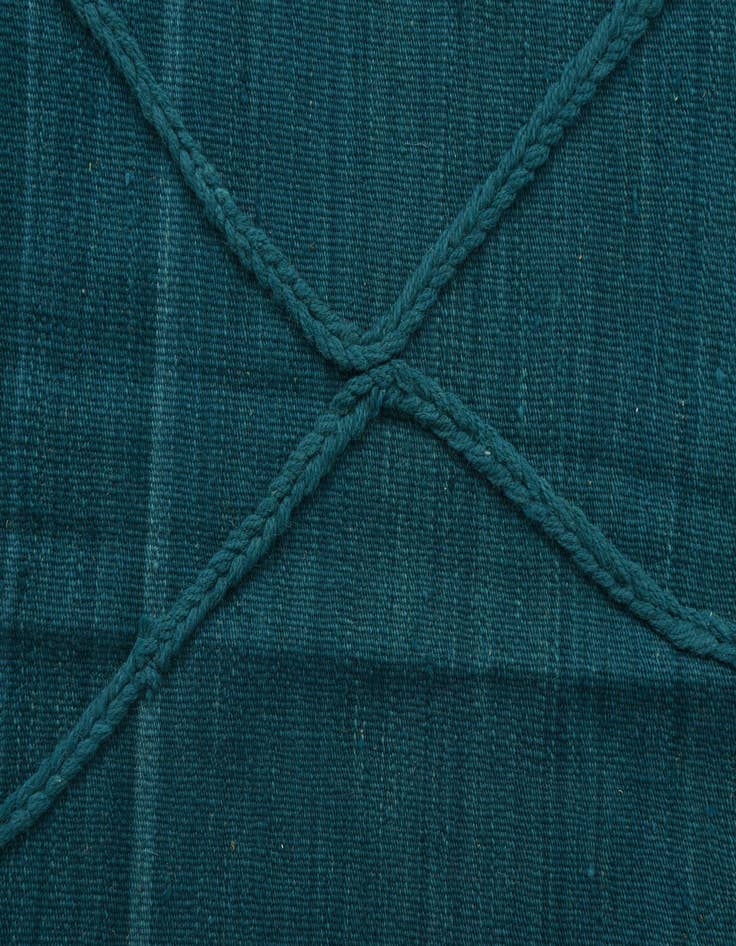 Detail image of  6' 6 x 10'  Hand Knotted Moroccan Wool Rug