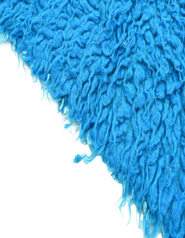 Detail image of  2' 5 x 4' 6  Hand Knotted Moroccan Wool Rug