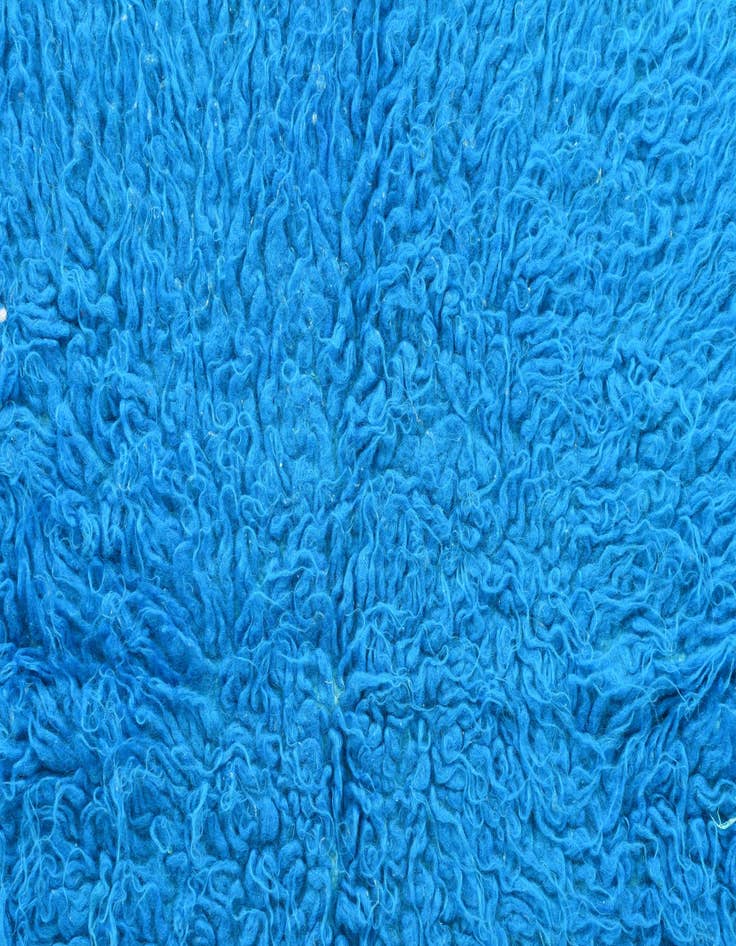 Detail image of  2' 5 x 4' 6  Hand Knotted Moroccan Wool Rug