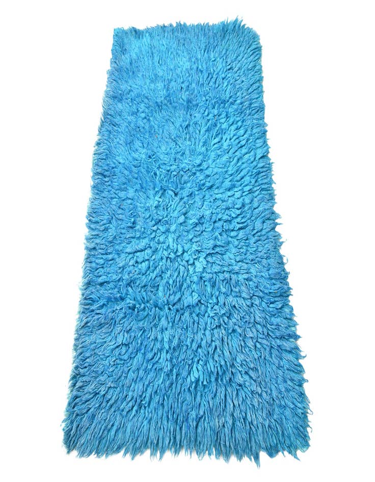 Detail image of  2' 8 x 5'  Hand Knotted Moroccan Wool Rug