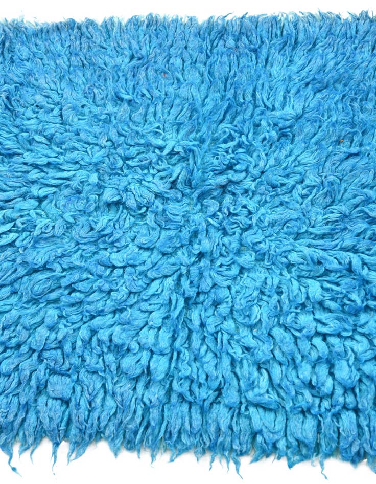 Detail image of  2' 8 x 5'  Hand Knotted Moroccan Wool Rug