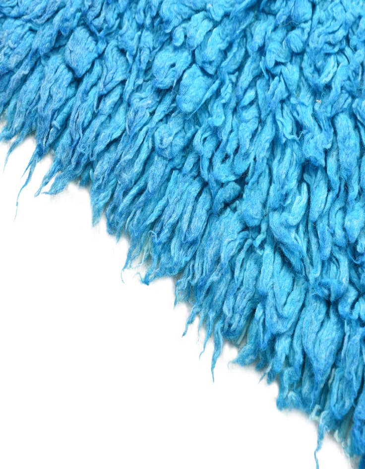 Detail image of  2' 8 x 5'  Hand Knotted Moroccan Wool Rug