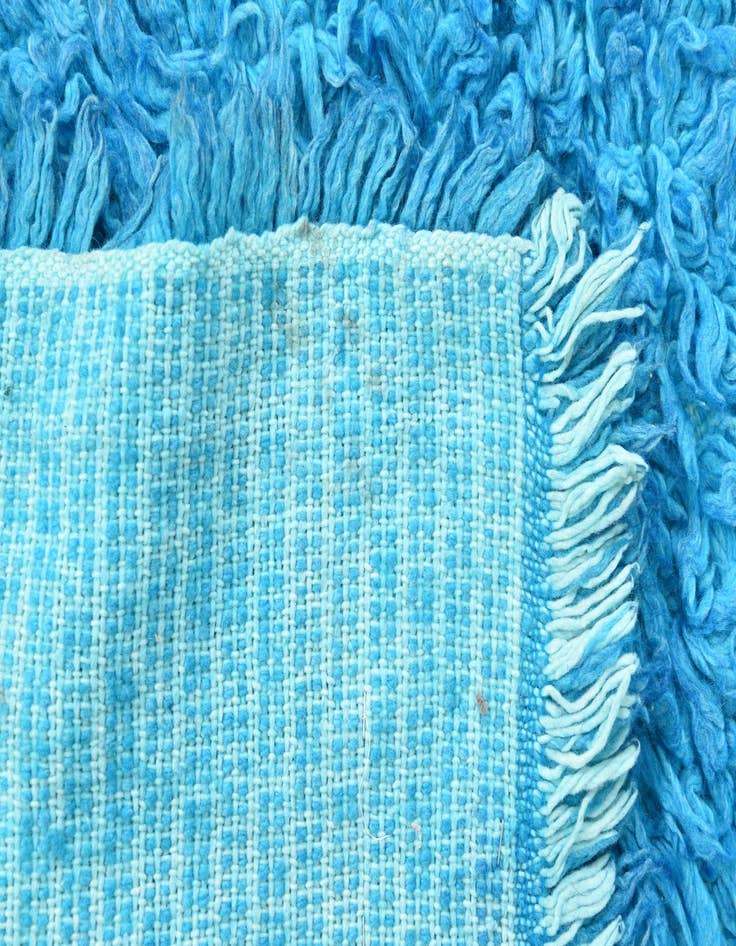 Detail image of  2' 8 x 5'  Hand Knotted Moroccan Wool Rug