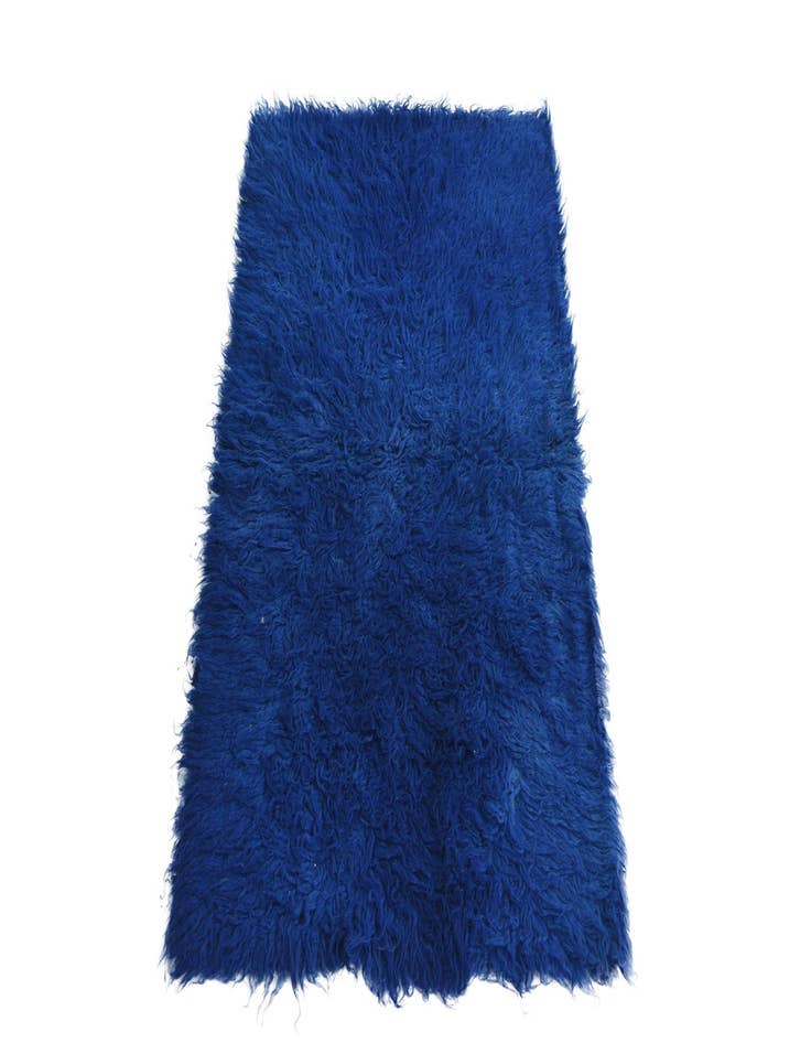 Detail image of  2' 6 x 4'  Hand Knotted Moroccan Wool Rug