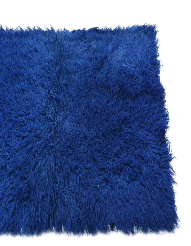 Detail image of  2' 6 x 4'  Hand Knotted Moroccan Wool Rug