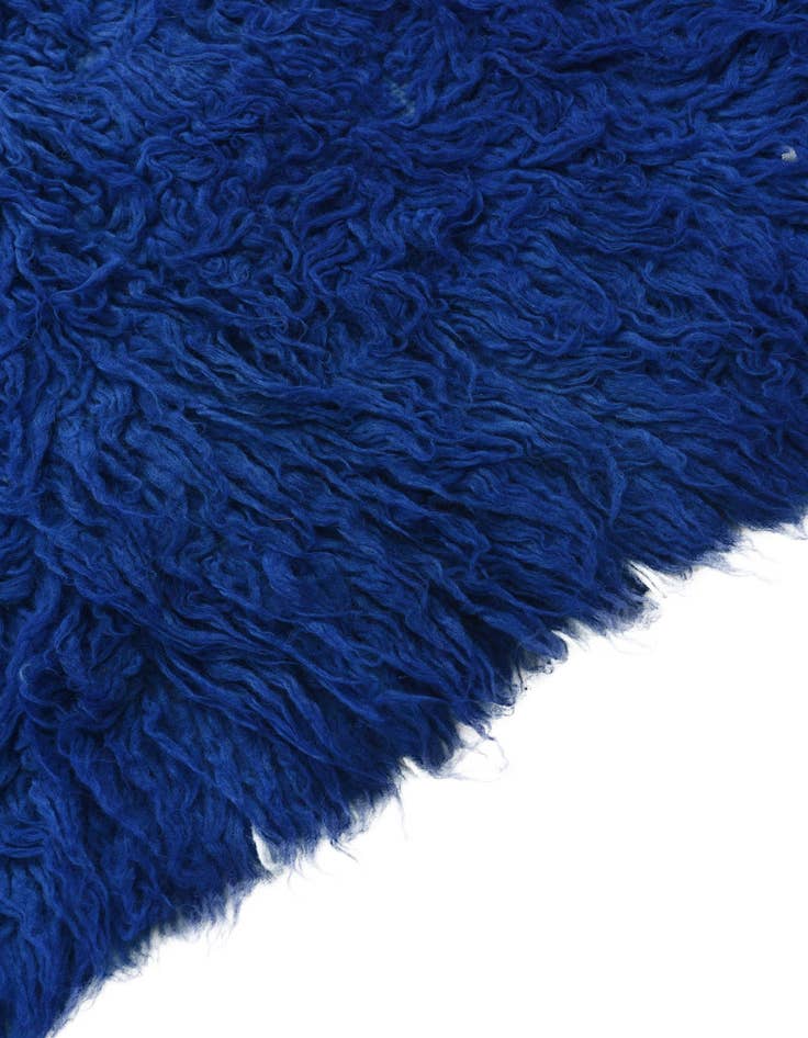 Detail image of  2' 6 x 4'  Hand Knotted Moroccan Wool Rug