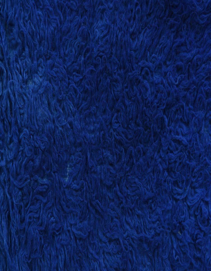 Detail image of  2' 6 x 4'  Hand Knotted Moroccan Wool Rug