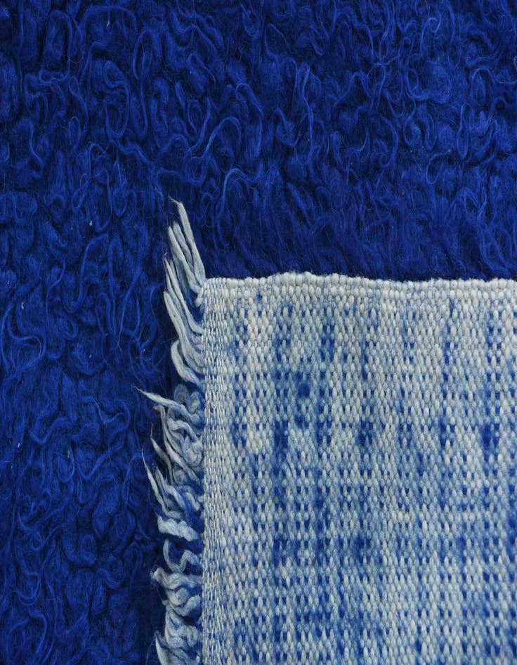 Detail image of  2' 7 x 4' 9  Hand Knotted Moroccan Wool Rug