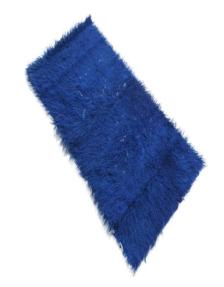 Detail image of  2' 4 x 4' 5  Hand Knotted Moroccan Wool Rug