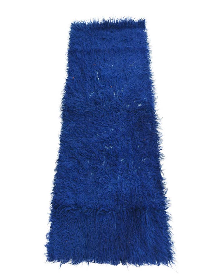 Detail image of  2' 4 x 4' 5  Hand Knotted Moroccan Wool Rug