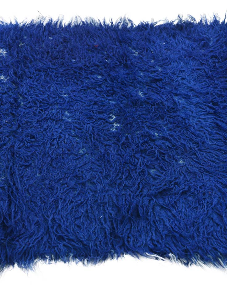 Detail image of  2' 4 x 4' 5  Hand Knotted Moroccan Wool Rug