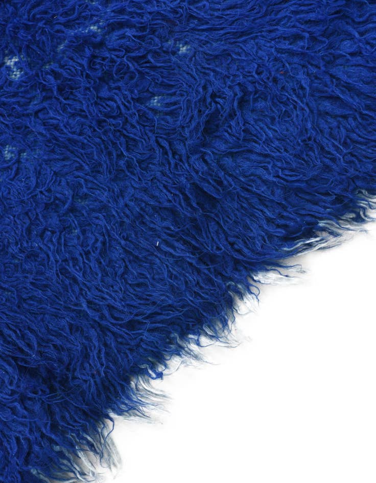 Detail image of  2' 4 x 4' 5  Hand Knotted Moroccan Wool Rug