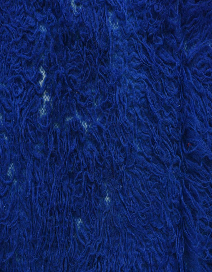 Detail image of  2' 4 x 4' 5  Hand Knotted Moroccan Wool Rug