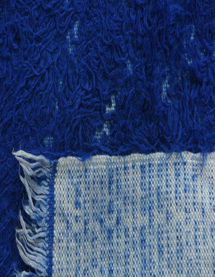 Detail image of  2' 4 x 4' 5  Hand Knotted Moroccan Wool Rug